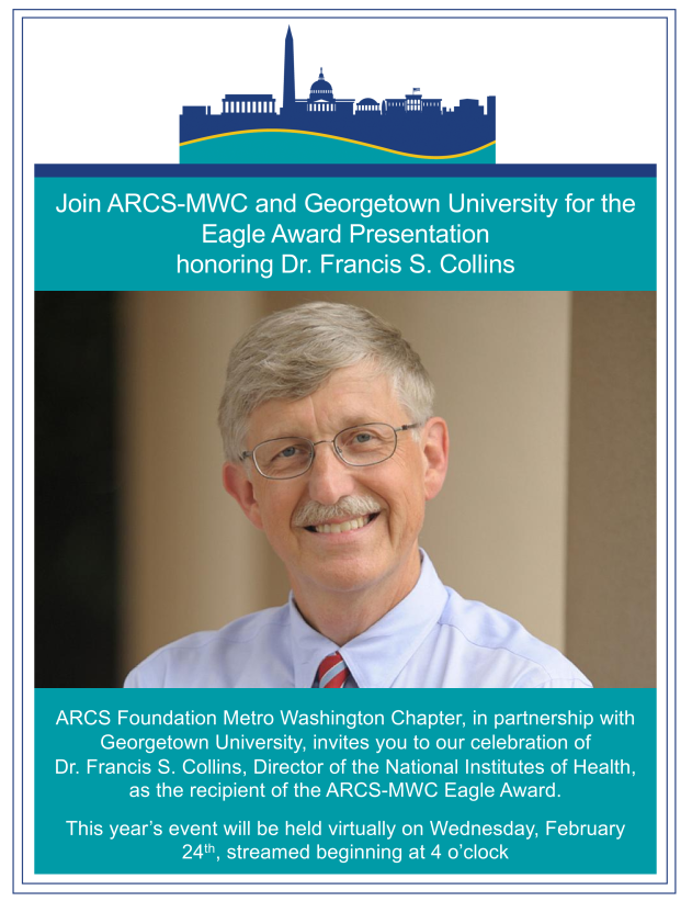 ARCS-MWC is delighted to partner with Georgetown University in bringing you the Eagle Award Presentation. 